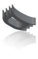 DCF042 Silikon derz fitili(24*14mm) DCF042 1000 Metre