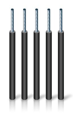 SIAF 0,75 mm²  kablo Siyah