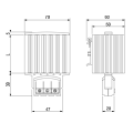 PTC Klemensli Pano Isıtıcı 45Watt