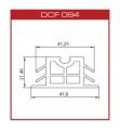 DCF094 Silikon derz fitili(47*41mm)